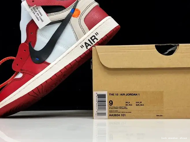 Reps LUCY Chicago Off-White Ten 1 Retro AA3834-101 The Air Jordan 0622